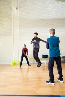 Domyos Fleece-Lined 2-Piece Tracksuit, Boys' Exercise & Fitness Apparel