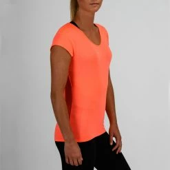 Domyos 100, Cardio Workout T-Shirt, Women's Exercise & Fitness Apparel