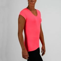 Domyos 100, Cardio Workout T-Shirt, Women's Exercise & Fitness Apparel