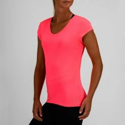 Domyos 100, Cardio Workout T-Shirt, Women's Exercise & Fitness Apparel