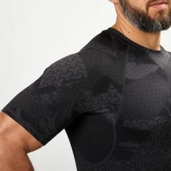 Domyos Exercise & Fitness Apparel Weight Training Compression T-Shirt