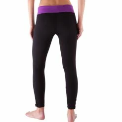 Domyos Women's Organic Cotton Yoga Leggings - Gray/Coral