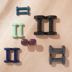 Nyamba, 1.1 To 11 Lb Coated Fitness Dumbbells, 2-Pack Weight Training Gear