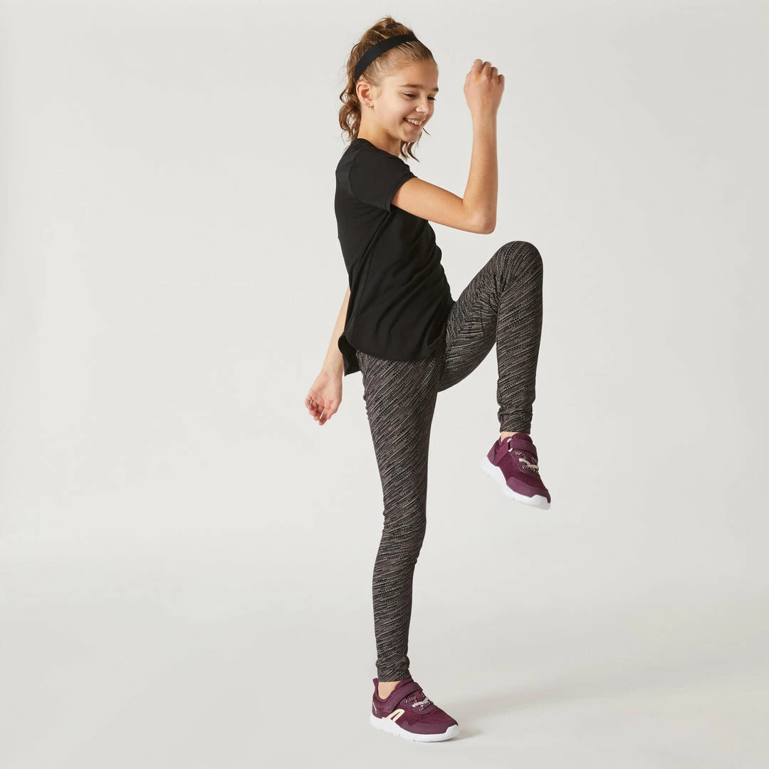 Domyos Breathable Cotton Gym Leggings, Girls' Exercise & Fitness Apparel
