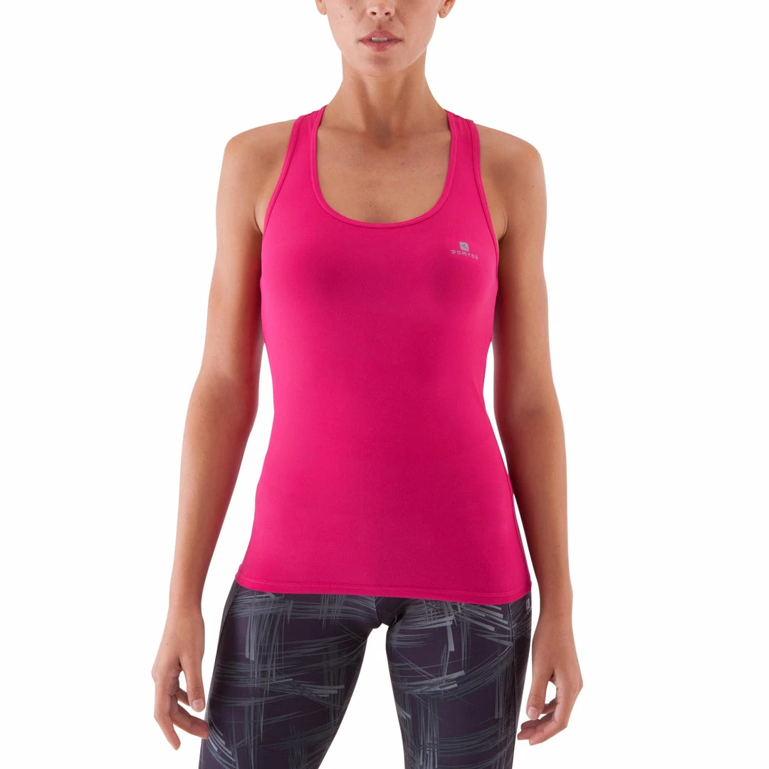 Domyos Exercise & Fitness Apparel My Top Women's Fitness Tank Top - Dark Pink