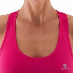 Domyos Exercise & Fitness Apparel My Top Women's Fitness Tank Top - Dark Pink