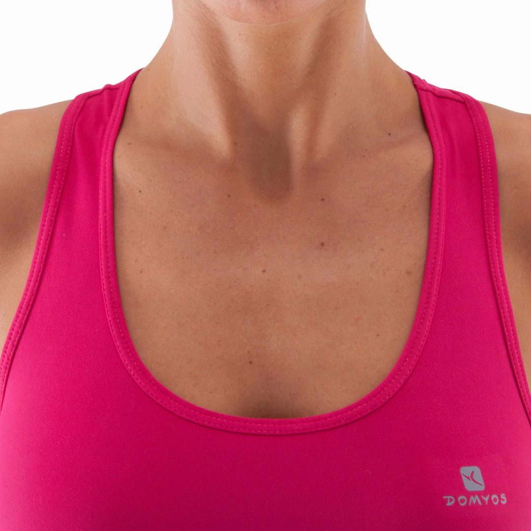 Domyos Exercise & Fitness Apparel My Top Women's Fitness Tank Top - Dark Pink