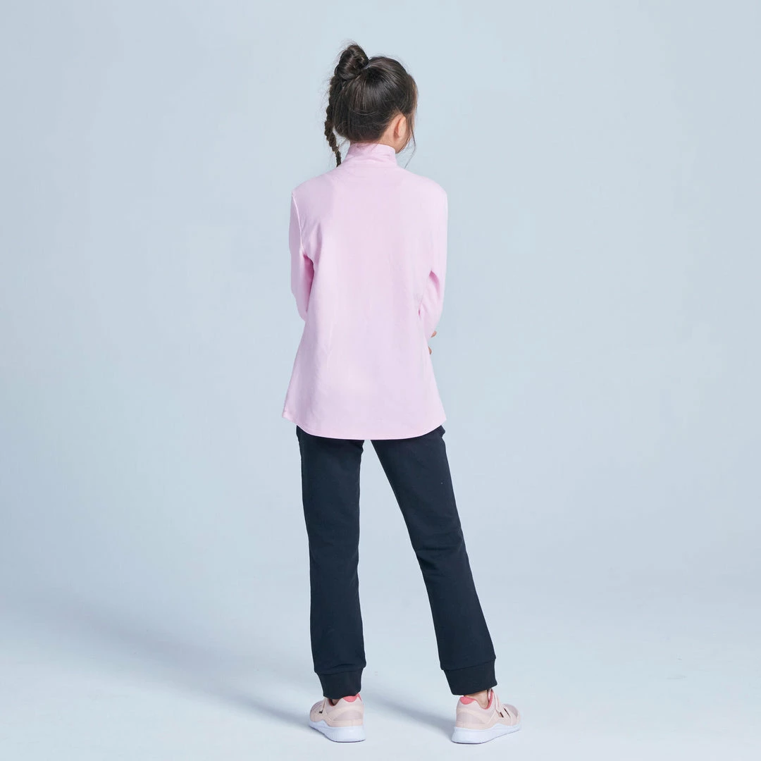 Domyos 100, Warm French Terry Jogging Pants, Girls'