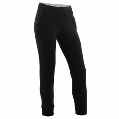 Domyos 500, Warm Breathable Slim Zip-Pocket Cotton Gym Pants, Girls'
