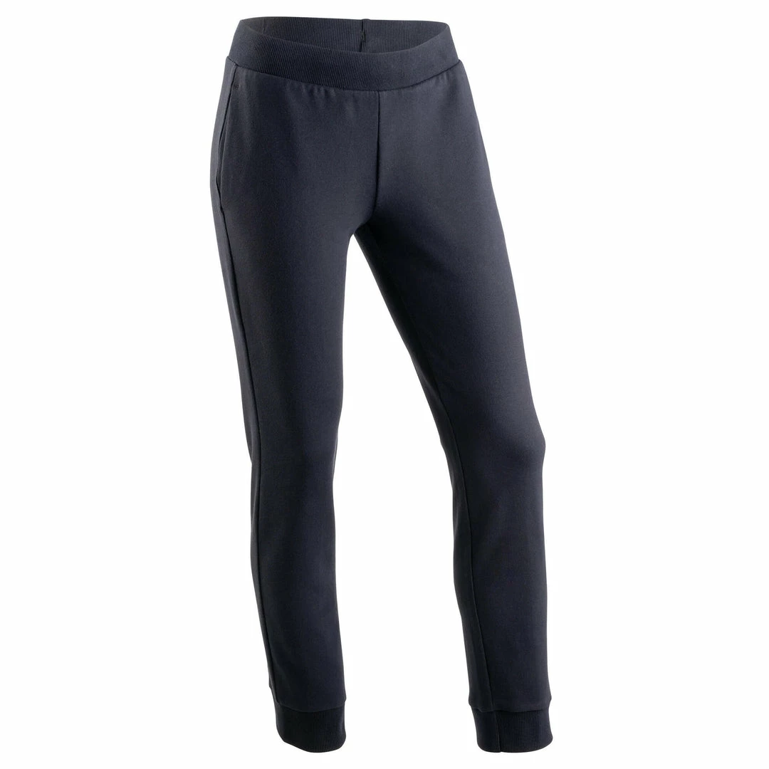 Domyos 100, Warm French Terry Jogging Pants, Girls'