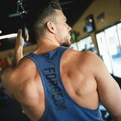 Exercise & Fitness Apparel Domyos, Weight Training Stringer Tank Top, Men's