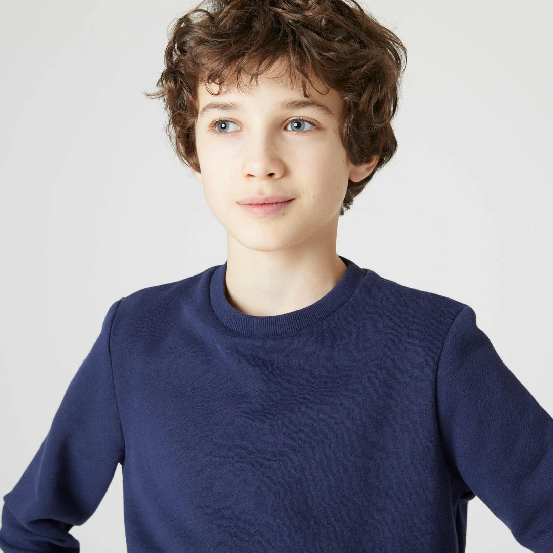 Domyos Quechua 100, Warm Crew-Neck Gym Sweatshirt, Boys' Exercise & Fitness Apparel