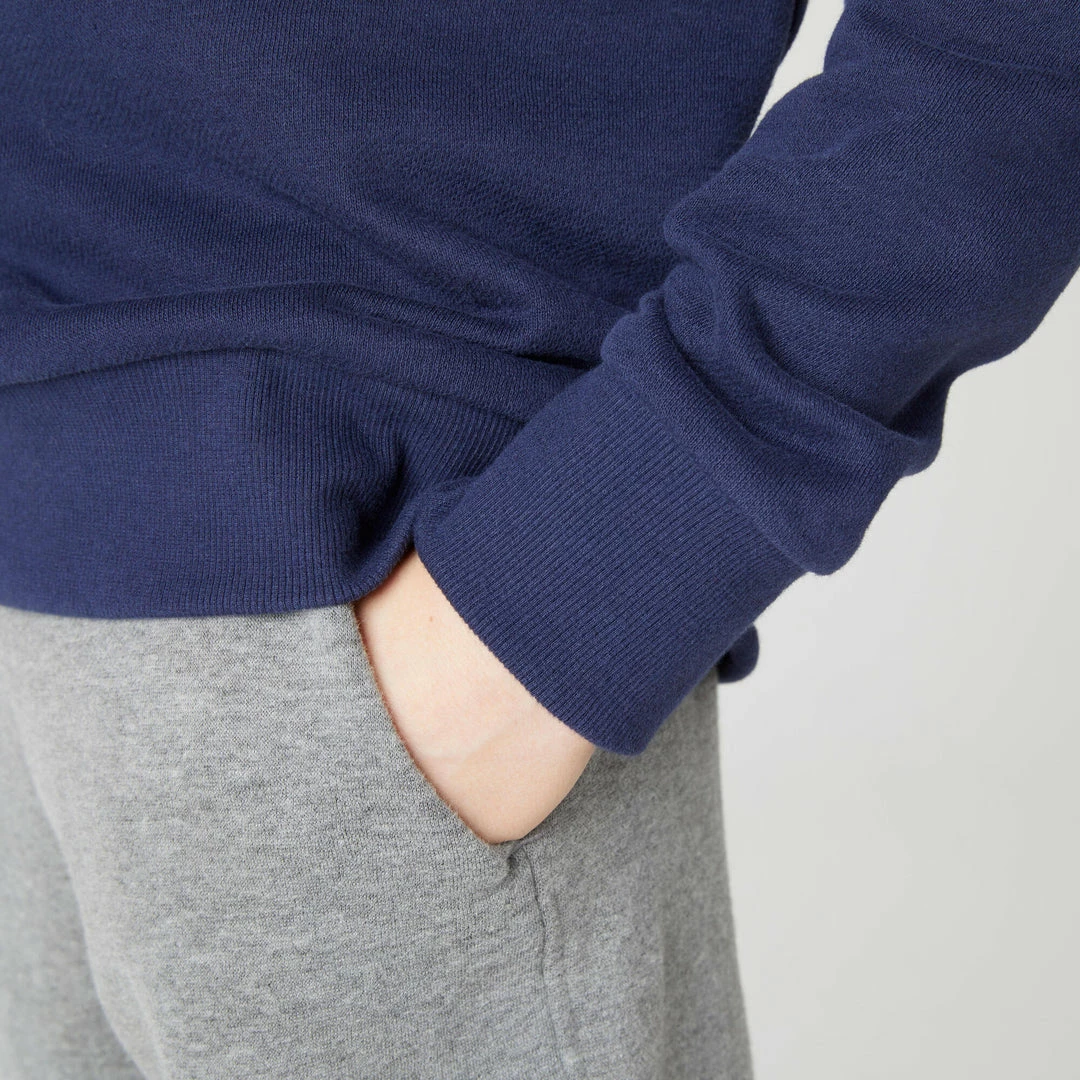 Domyos Quechua 100, Warm Crew-Neck Gym Sweatshirt, Boys' Exercise & Fitness Apparel