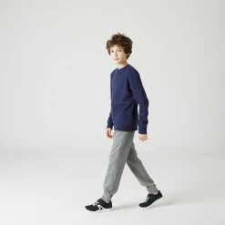 Domyos 100, Basic Jogging Pants With Pockets, Kids'