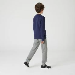 Domyos 100, Basic Jogging Pants With Pockets, Kids'