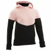 Exercise & Fitness Apparel Domyos 500, Warm Hooded Zip-Pocket Gym Sweatshirt, Girls'