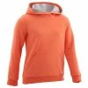 Domyos 100, Warm Fleece Gym Hoodie, Girls'