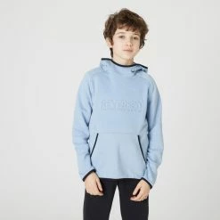 Domyos 100, Warm Gym Hoodie, Boys'