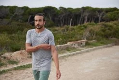 Domyos 500, Seamless Fitness Training T-Shirt, Men's Exercise & Fitness Apparel