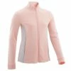 Domyos 100, Warm French Terry Gym Jacket, Girls'