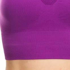 Domyos Exercise & Fitness Apparel Purple Yoga+ Women's Seamless Sports Bra