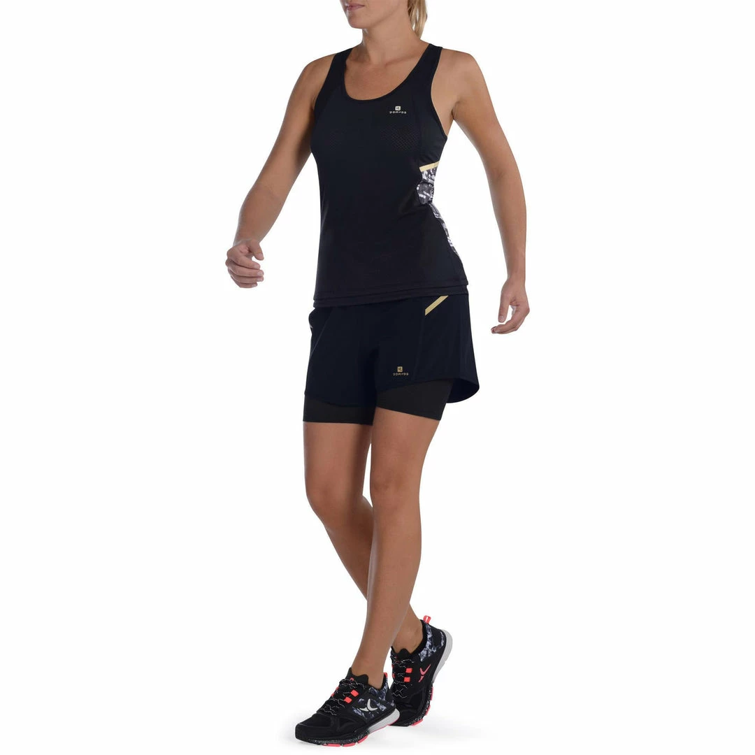 Domyos Women's Cardio Fitness Long Breathable Tank Top Energy Xtreme Exercise & Fitness Apparel