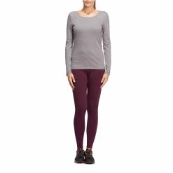 Domyos Nyamba 100 Salto, Stretchy Slim-Fit Fitness Leggings, Women's