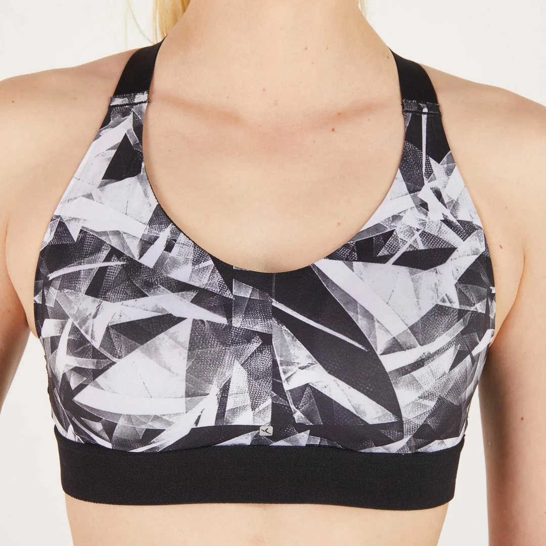 Domyos Exercise & Fitness Apparel Women's Cardio Fitness Zip-Up Bra Energy 500