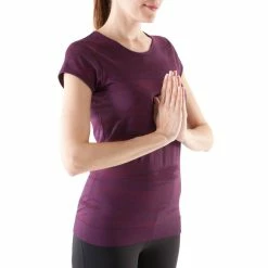 Domyos Women's Yoga Seamless T-Shirt DO NOT PUBLISH