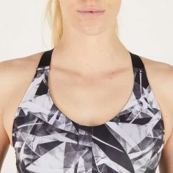 Domyos Exercise & Fitness Apparel Women's Cardio Fitness Zip-Up Bra Energy 500