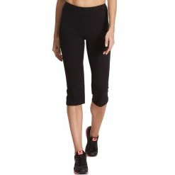 Exercise & Fitness Apparel Domyos Fit+, Cropped Regular Gym & Pilates Pants, Women's