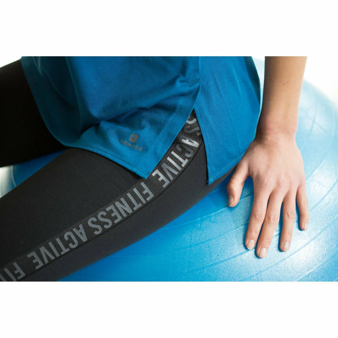 Domyos Short-Sleeve Athletic V-Neck T-Shirt, Women's