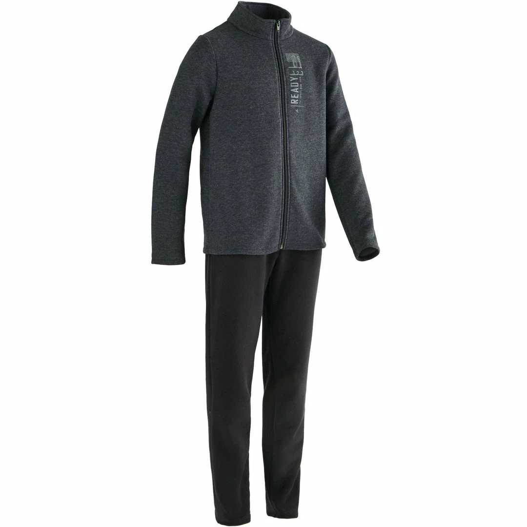 Domyos Boys' Gym Tracksuit Warm Warm'Y 100 Exercise & Fitness Apparel