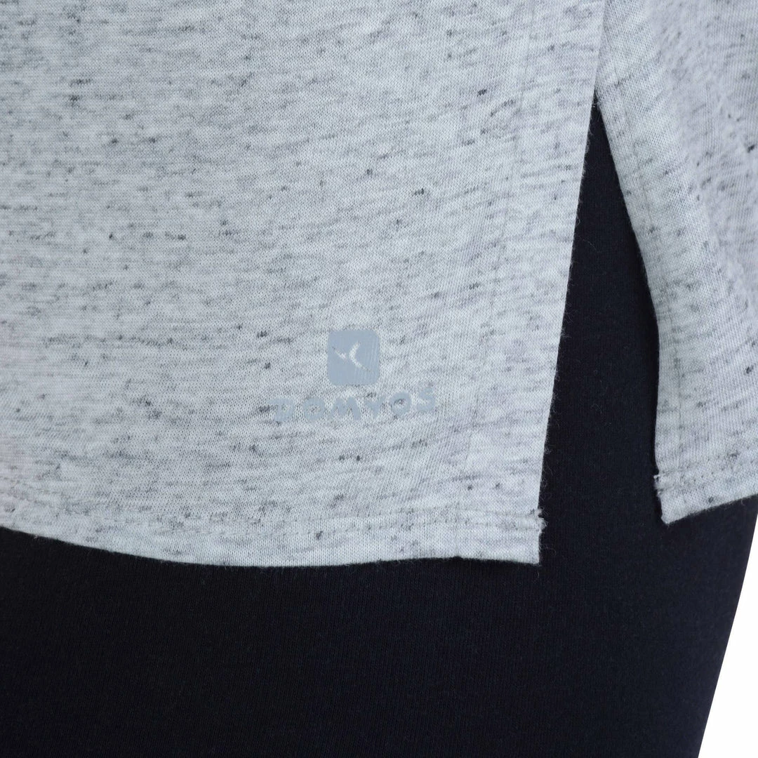 Domyos Short-Sleeve Athletic V-Neck T-Shirt, Women's