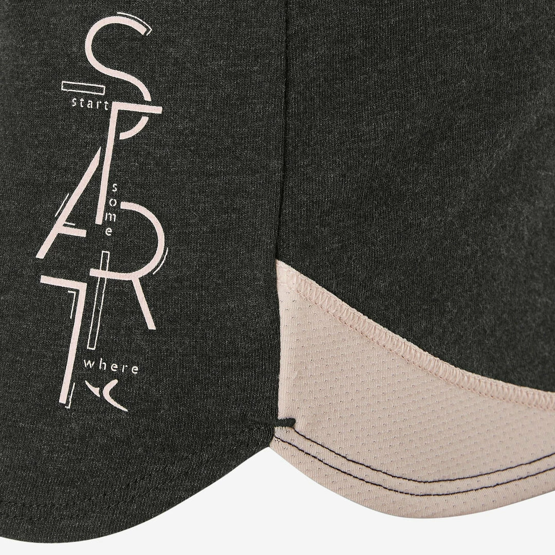 Domyos 500, Breathable Cotton Gym Shorts, Kids' Exercise & Fitness Apparel