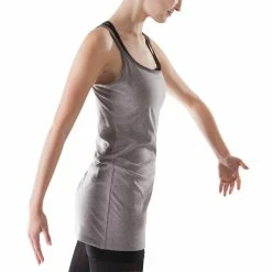 Exercise & Fitness Apparel Domyos, Skirted Dance Leotard With Thin Straps, Women's
