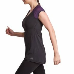 Domyos Shape+, Shaping Fitness T-Shirt, Women's Exercise & Fitness Apparel