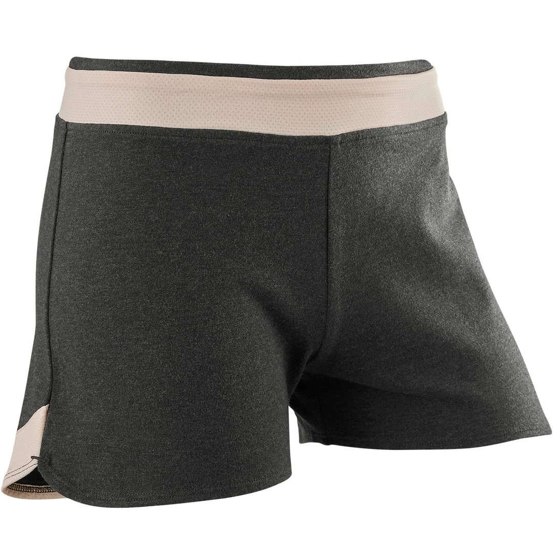 Domyos 500, Breathable Cotton Gym Shorts, Kids' Exercise & Fitness Apparel