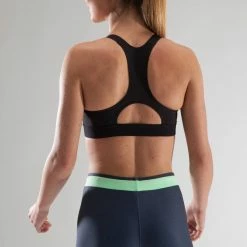 Domyos Exercise & Fitness Apparel Women's Cardio Fitness Zip-Up Bra Energy 500