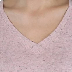 Domyos Short-Sleeve Athletic V-Neck T-Shirt, Women's