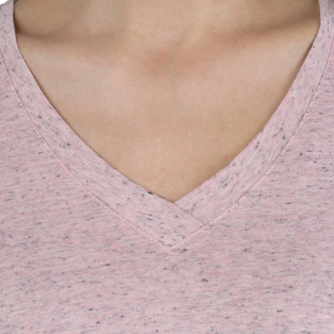 Domyos Short-Sleeve Athletic V-Neck T-Shirt, Women's