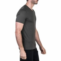 Domyos Men's Gym And Pilates Slim-Fit T-Shirt Exercise & Fitness Apparel