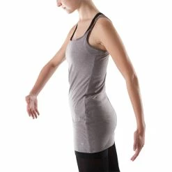 Exercise & Fitness Apparel Domyos, Skirted Dance Leotard With Thin Straps, Women's