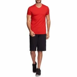 Domyos Men's Gym & Pilates Skinny-Fit T-Shirt
