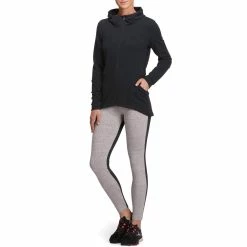 Domyos Women's Gym & Pilates Long Hooded Jacket