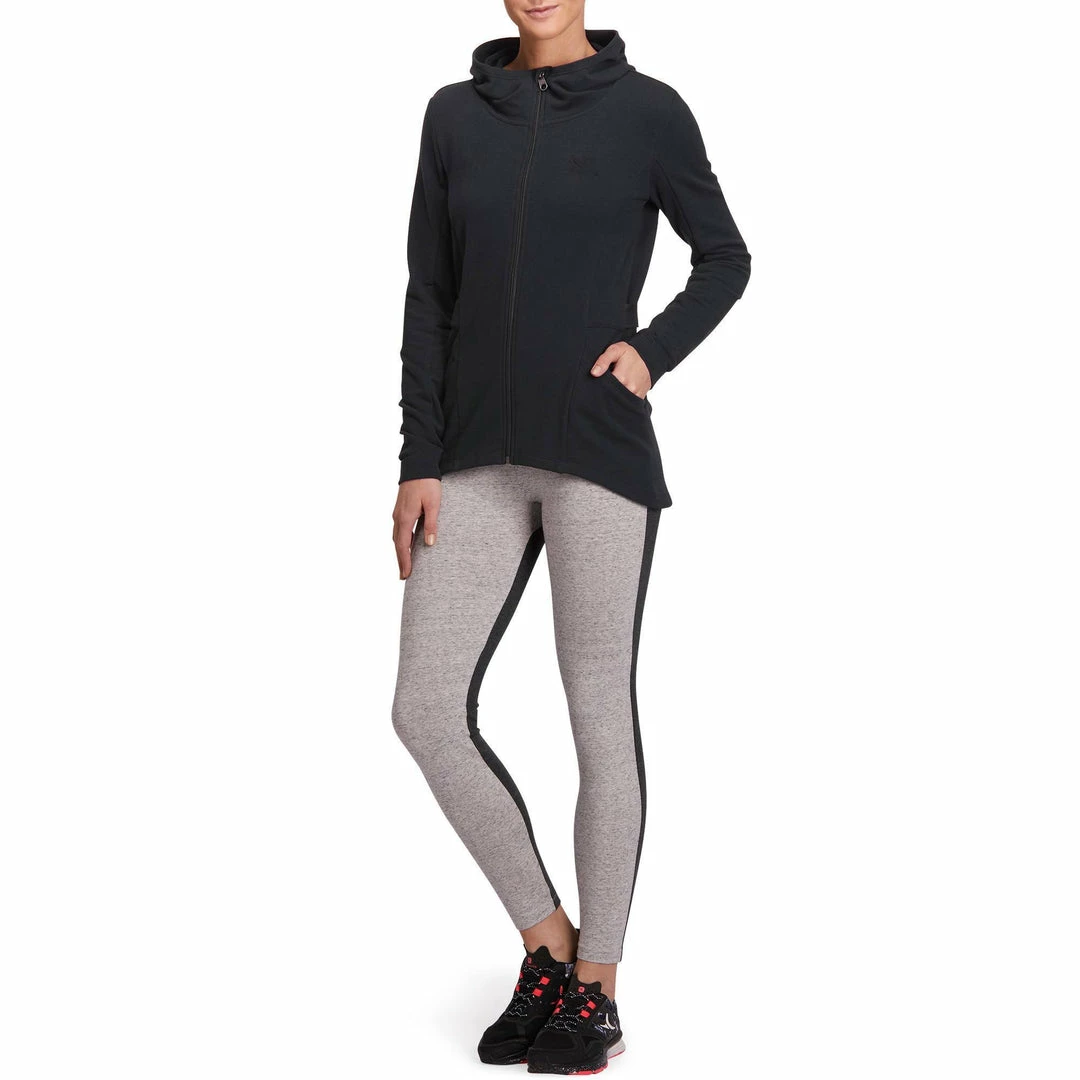 Domyos Women's Gym & Pilates Long Hooded Jacket