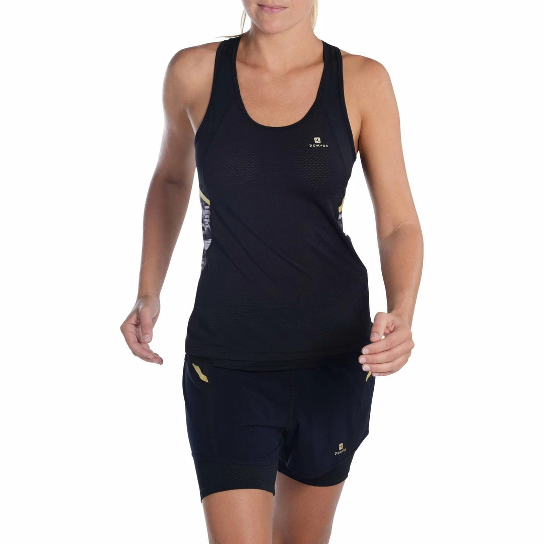 Domyos Women's Cardio Fitness Long Breathable Tank Top Energy Xtreme Exercise & Fitness Apparel