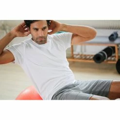 Domyos Nyamba Sportee, Pure Cotton T-Shirt, Men's Exercise & Fitness Apparel