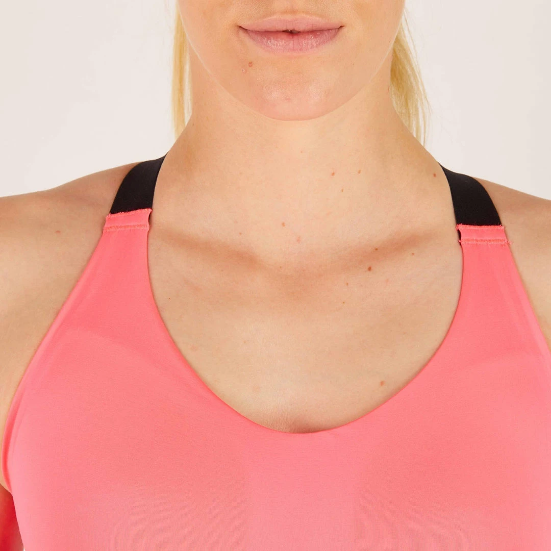 Domyos Exercise & Fitness Apparel Women's Cardio Fitness Zip-Up Bra Energy 500