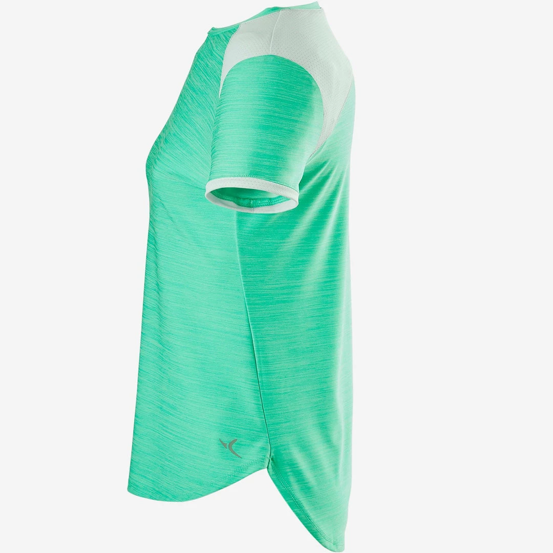 Domyos S500, Short-Sleeved Breathable Synthetic Gym T-Shirt, Girls Exercise & Fitness Apparel